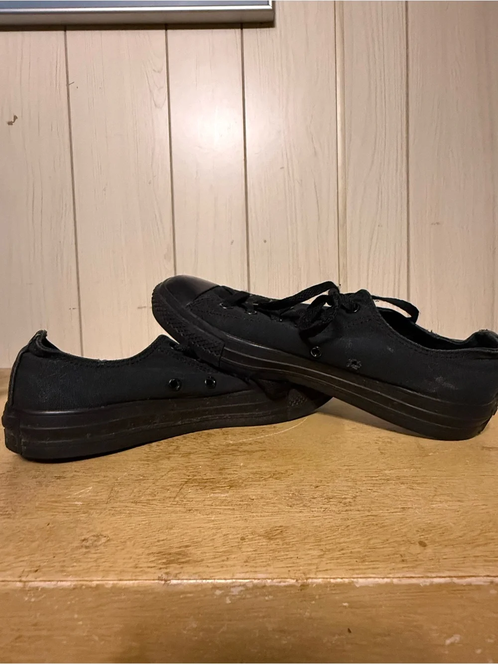 Converse Black Canvas Low-Top Sneakers - Picture 3 of 6